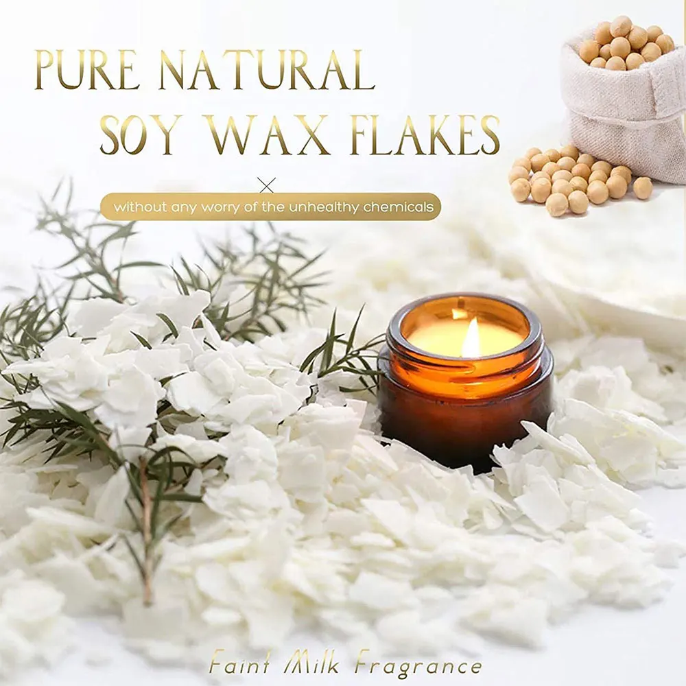 Soy Wax for Candle Making Premium Candle Wax DIY Packaged Natural Beeswax Smokeless Candle Making Supplies Soybean Wax Wholesale