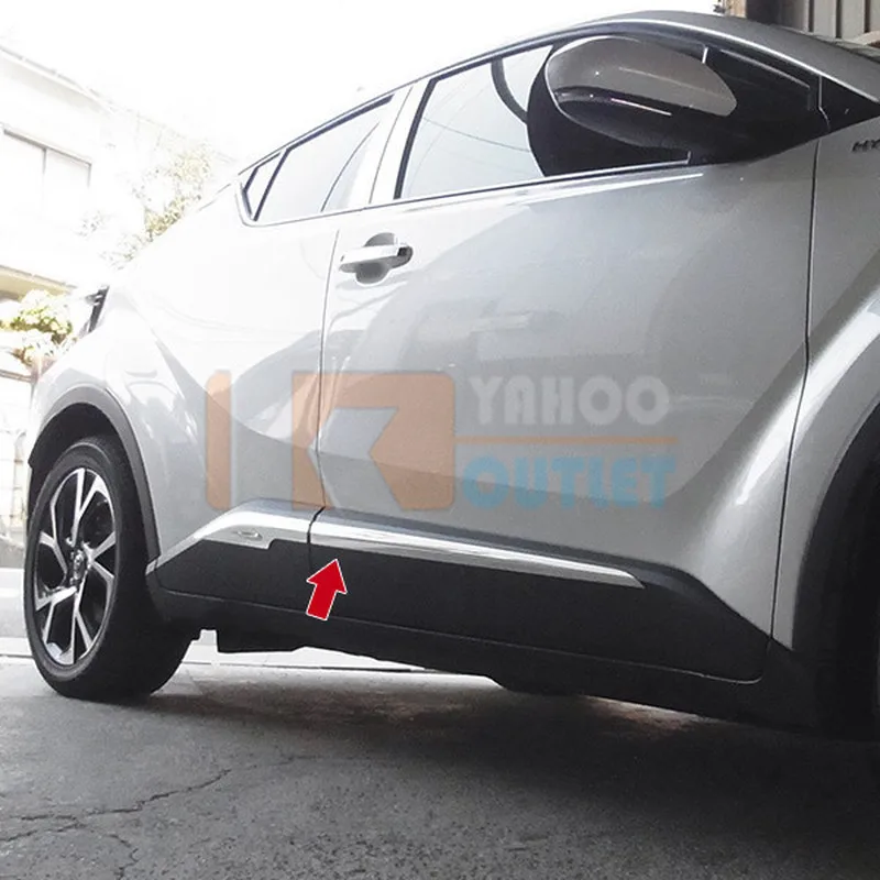 4 шт. защитные накладки для дверей TOYOTA C-HR ZYX10 NGX50 нержавеющая сталь