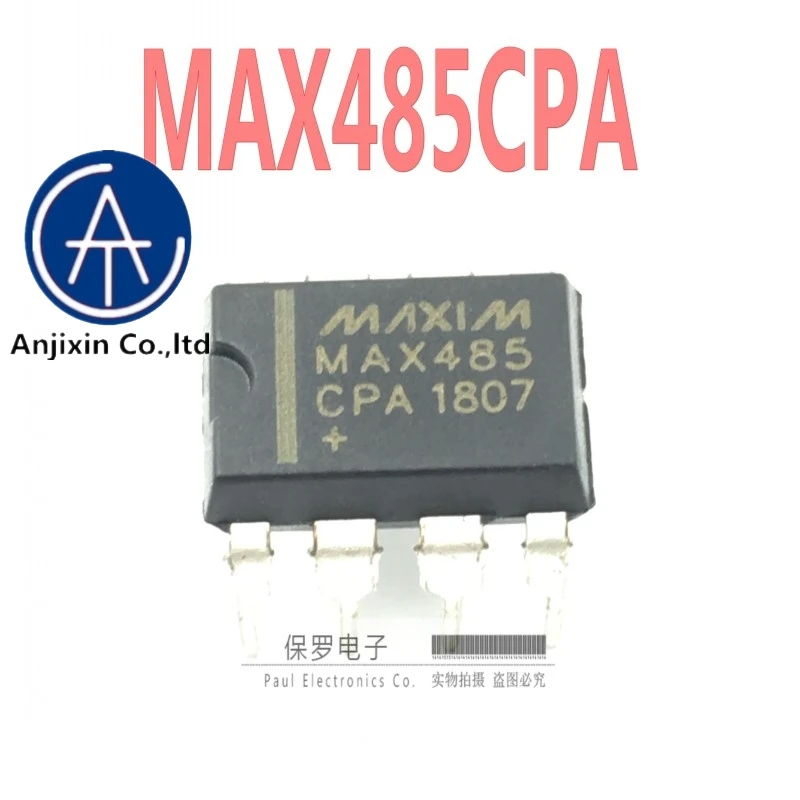 10 шт., 100% оригинальный новый трансивер MAX485 MAX485CPA MAX485EPA DIP-8, новый внутренний реальный запас