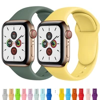strap for apple watch band 44mm 42mm 40mm 38mm watchband sport silicone bracelet correa iwatch serie 3 6 5 4 se 7 45mm 41mm