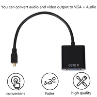 hdmi compatible cable compatible to vga adapter digital video audio converter vga connector for xbox 360 ps4 pc laptop tv box