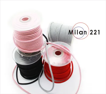 ATF Hight Density Braided Milan Rope 4mm 20M DIY Bracelet Necklace For Jewelry Making Clothing Accessories Handcrafts Woven Cord