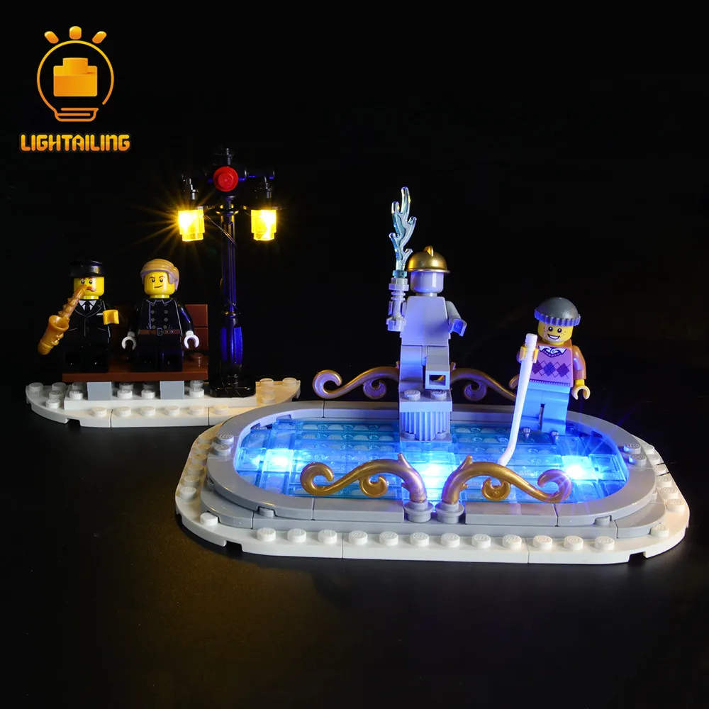 LIGHTAILING светодиодный светильник набор для создателя зимней деревенской пожарной станции светильник ing набор совместим с 10263(не включает модель