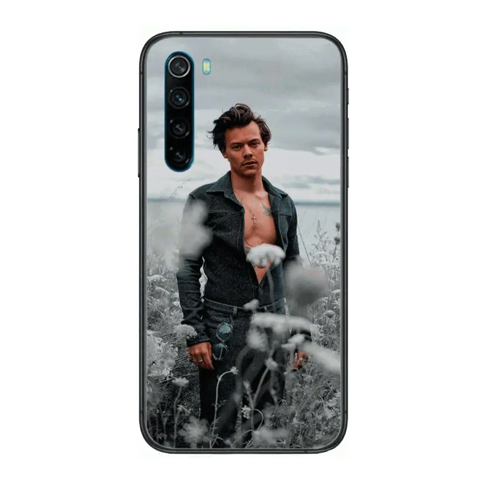 

Aesthetic Harry Styles cartoon Phone Case For XiaoMi Redmi Note 9S 8 7 6 5 A Pro T Y1 Anime Black Cover Silicone Back Pretty