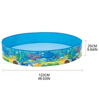 foldable swimming pool interactive home garden toy for kid toddler round water mat water injection inflation free pad