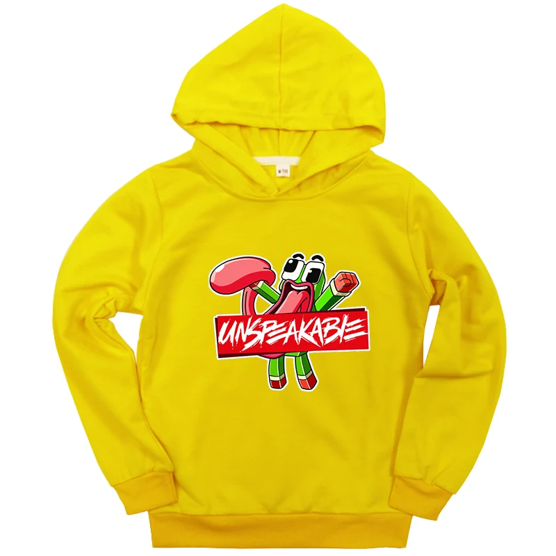 

Unspeakable Hoodies Fashion Children Kids Long Sleeve Hoodie Coat Boys Girls Unspeakable Printed Casual Outwear Hooded Coat