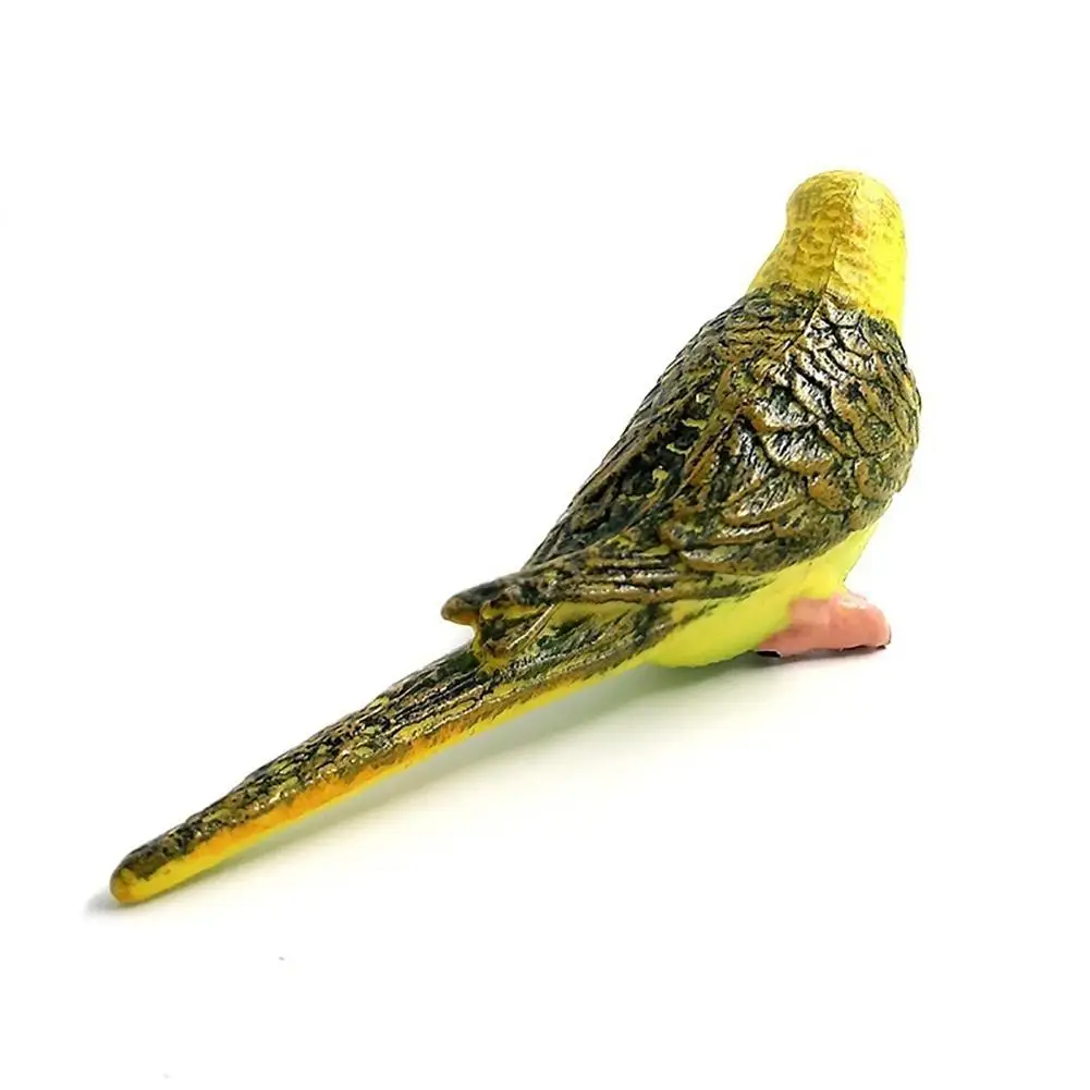

8cm Simulation Model Cute Forest Parrot Mini Animal Model Miniature Landscape Ornament Garden Decor Crafts Gift