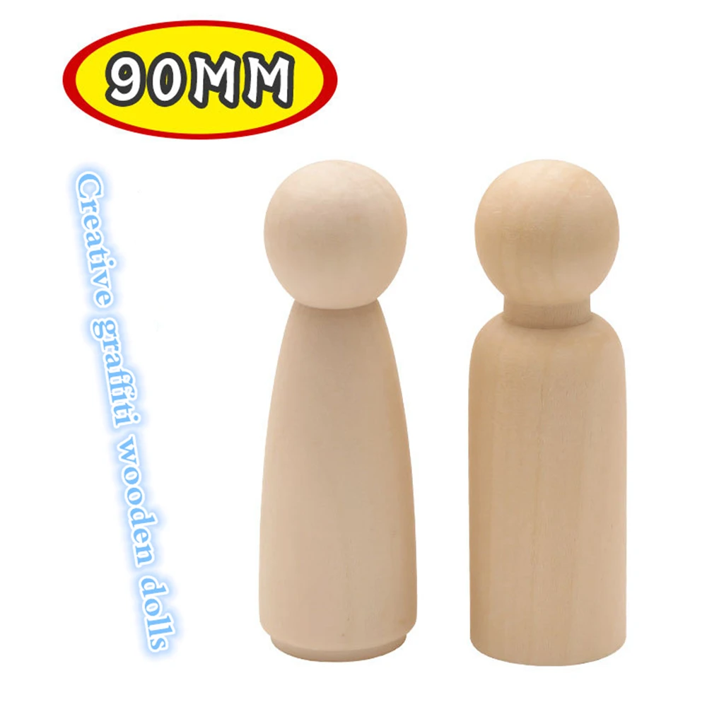 Комплект из 2 предметов рост от 90 мм DIY деревянные колышки для кукол мальчиков