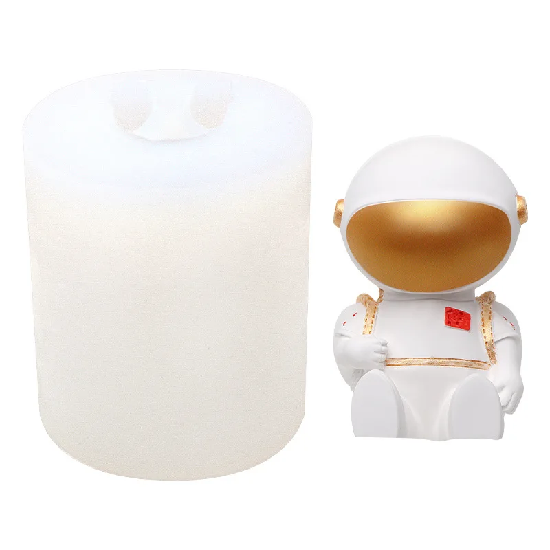 

Cartoon 3D Three-dimensional Astronaut Astronaut Silicone Mold Resin Diy Epoxy Plaster Mold Baking Mold