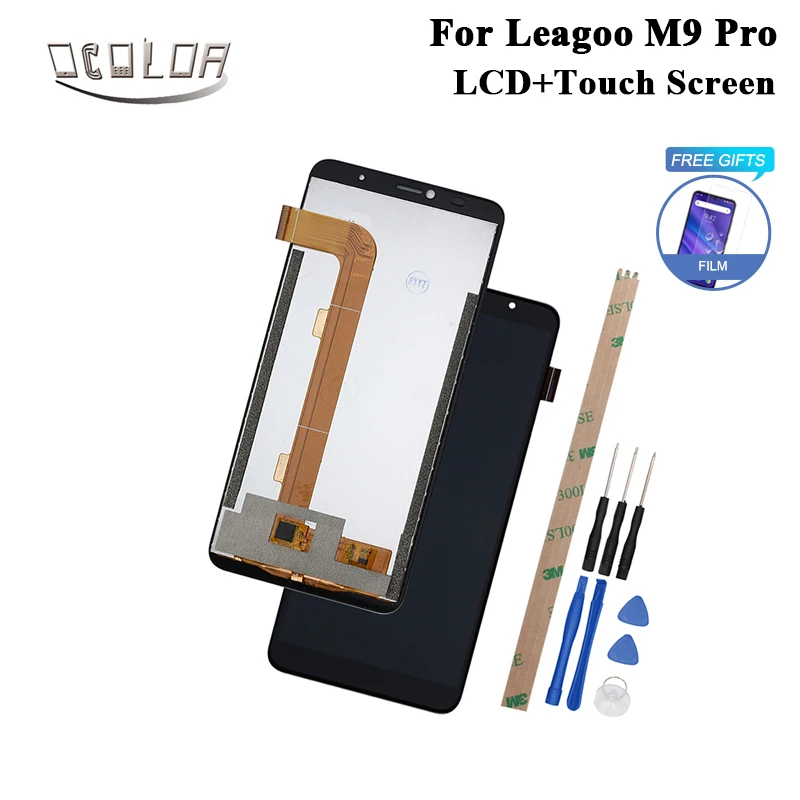 Ocolor для Leagoo M9 Pro ЖК-дисплей и сенсорный экран+ инструменты и клей 5,72 дюйма для Leagoo M9 Pro Аксессуары для телефонов+ пленка