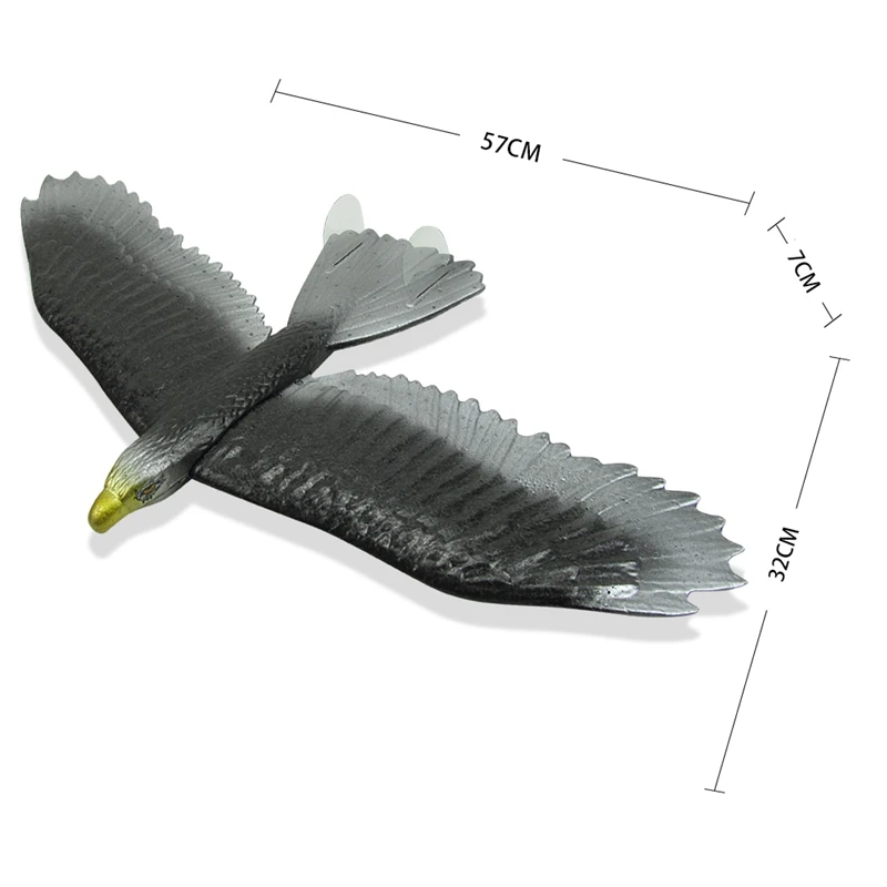 2 шт. 57 см EPP пенопласт ручной заброс планер орла модель DIY игрушка (золото +