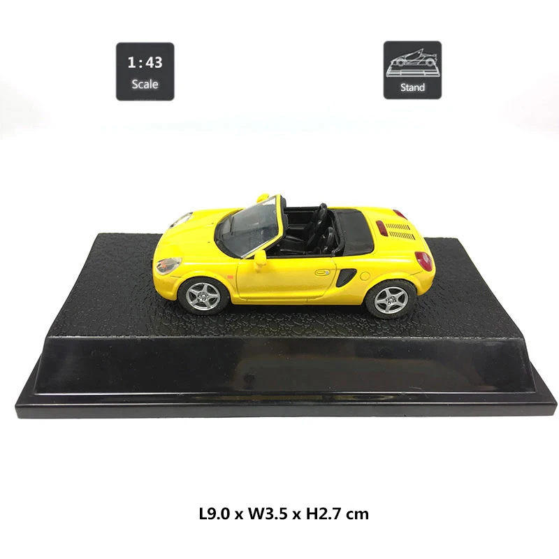 Модель HOMMAT 1/43 Toyota MR2 Спортивная модель автомобиля-трансформер литой игрушечный