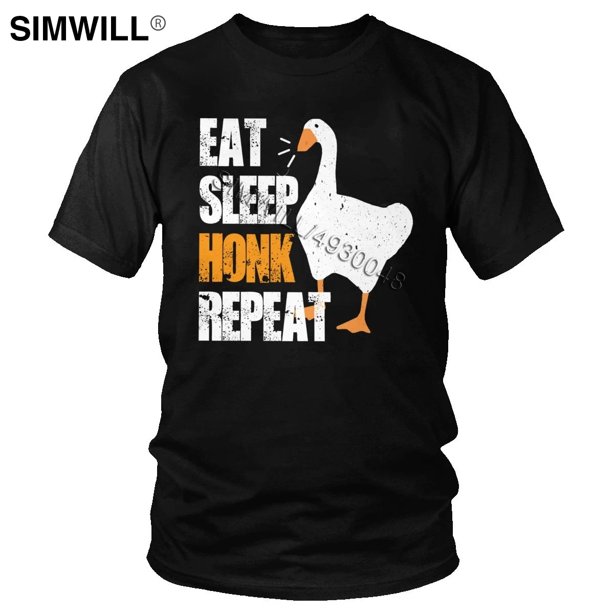 Забавная Мужская футболка Eat Sleep Honk без названия гусиных игр с короткими рукавами