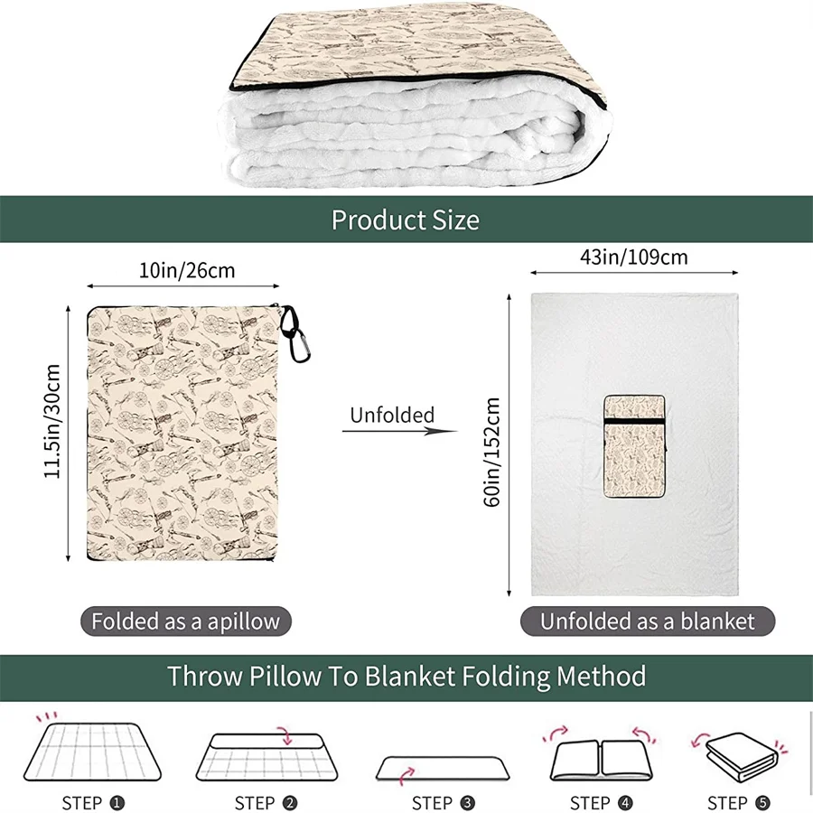 melhor Nativo Americano Viagem Travesseiro Cobertor Dois-em-um Mochila Cinta E Compacto Avião Saco Cintura Suporte 60x43 Polegadas