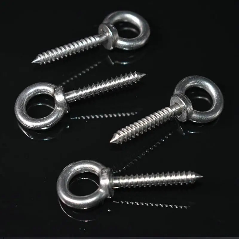 HQ ST01 Stainless Steel 304 Eye Nut Self Tapping Screw Sheep Round Ring Hook | Screws