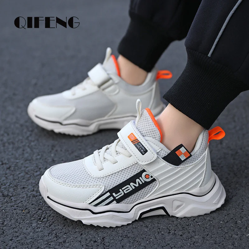 Children Casual Shoes Boys Mesh Sneakers Student Kids Summer Size 5 8 12 Years Old Popular Sport Footwear Chunky Leather Winter