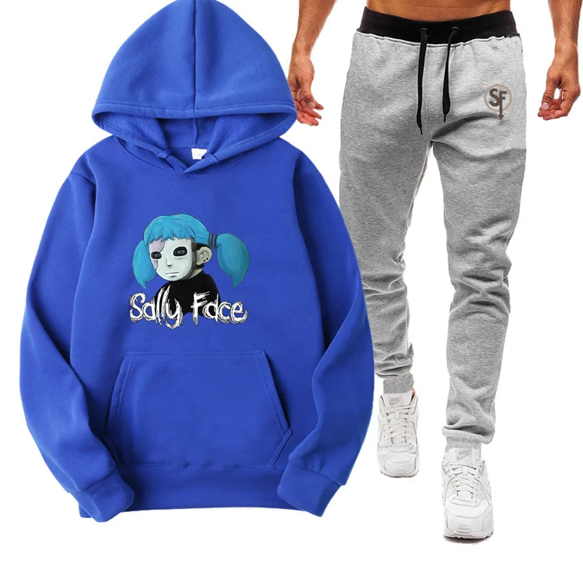 

2021 New Men Hoodies&Pants Suit Fashion Long Hooded Pullover Streetwear Casual Homewear Outdoor Sportwear For Lovers