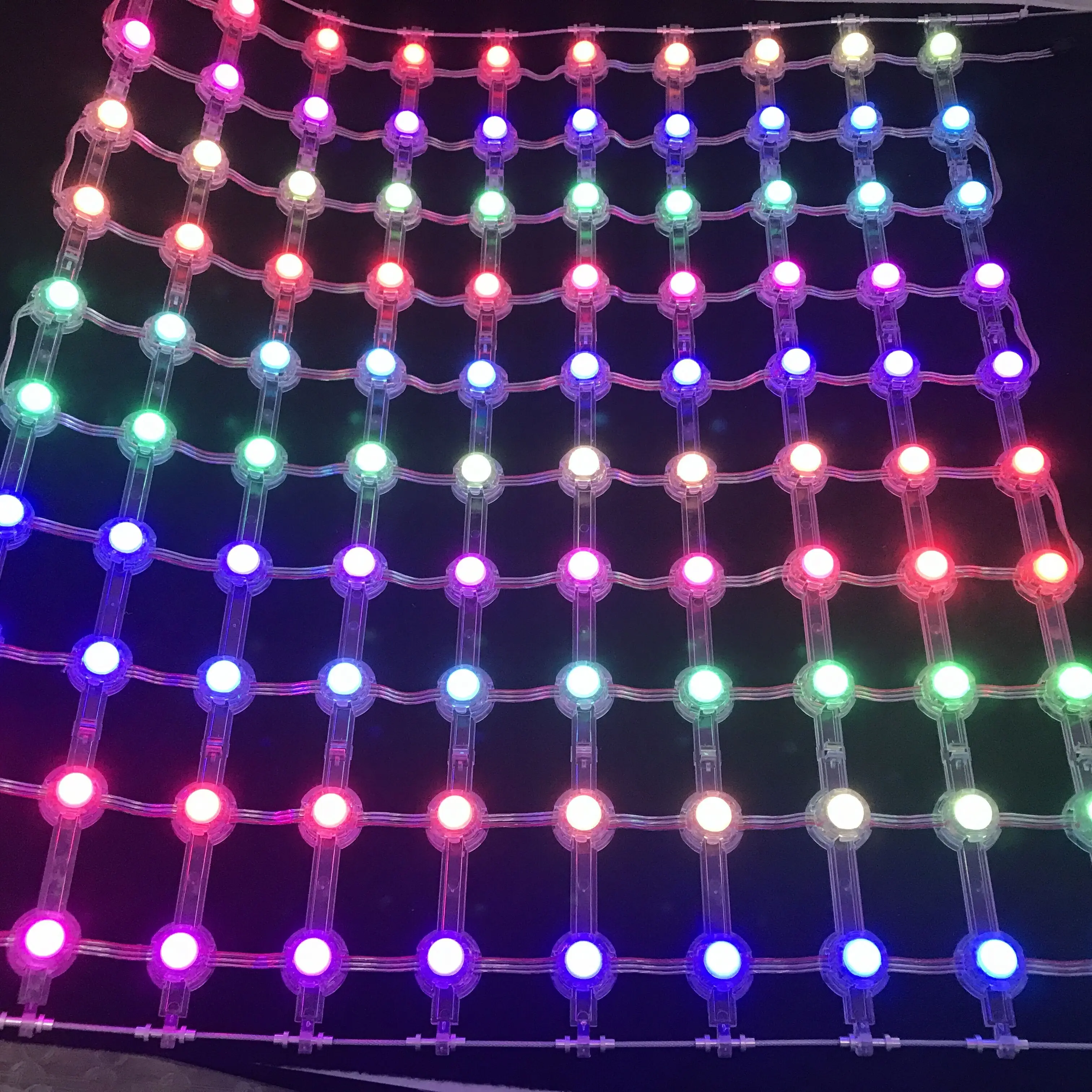 Светодиодный пиксельный матрица с шагом 55 мм 12 В постоянного тока WS2815 IC диаметр 20