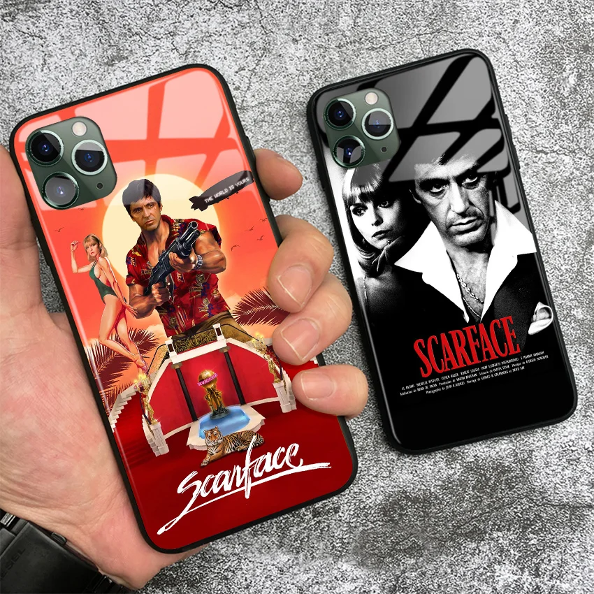Scarface 1983 пленка Аль Пачино мягкий силиконовый стекло чехол для телефона iPhone SE 6 6s 7 8