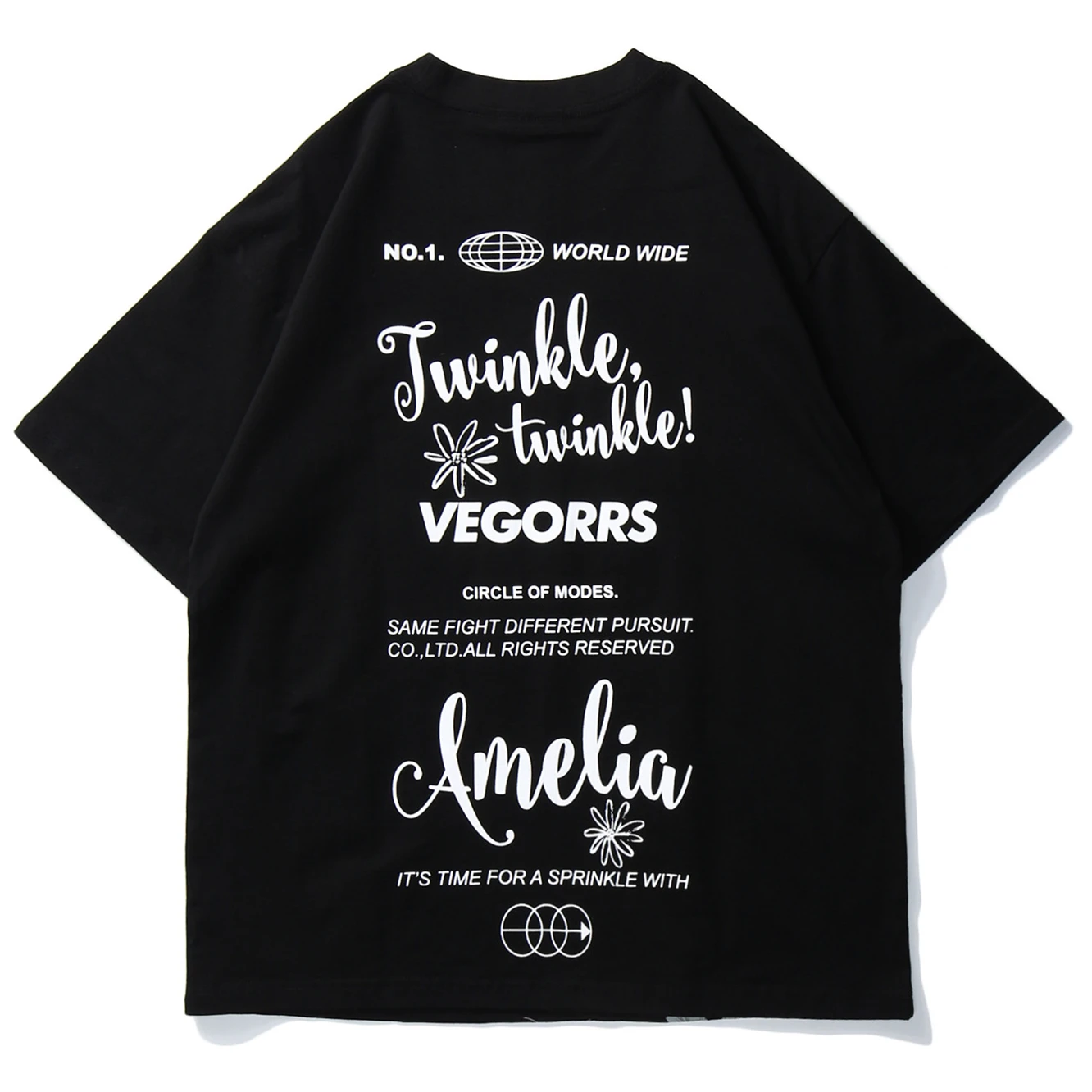 Хип-хоп футболки с цветочным принтом Harajuku повседневные коротким рукавом Уличная