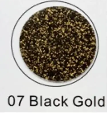 Free Shipping 1 sheet 30cmx50cm(12"x20") Glitter heat transfer vinyl for heat press machine cutting plotter - Цвет: black gold