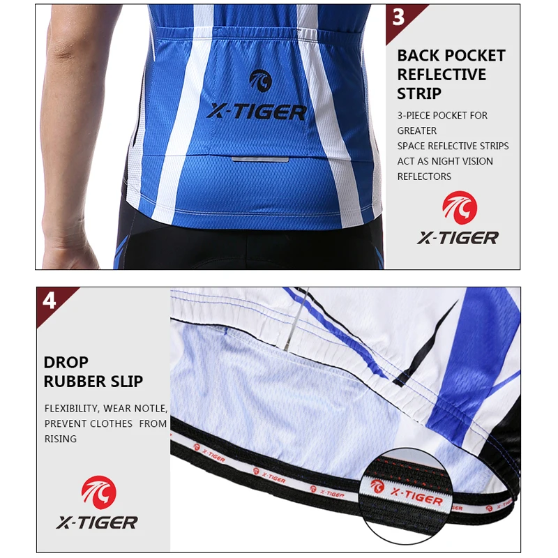 Веломайка X Tiger летняя спортивная одежда для горных велосипедов с коротким