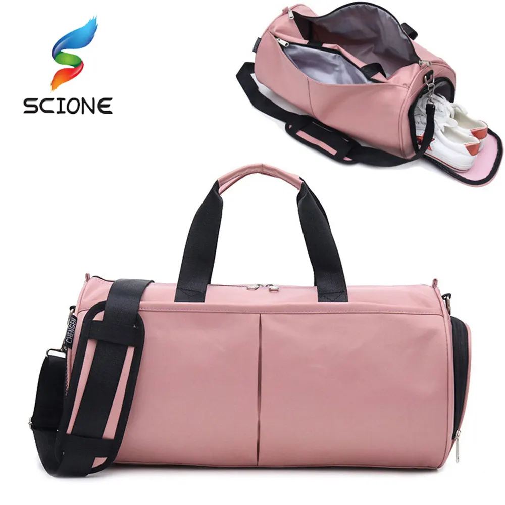 Woman Gym Bag Yoga Bags Large Capacity Fitness Sports Black Portable Travel Training Backpacks With Shoes Compartment  XA149Y