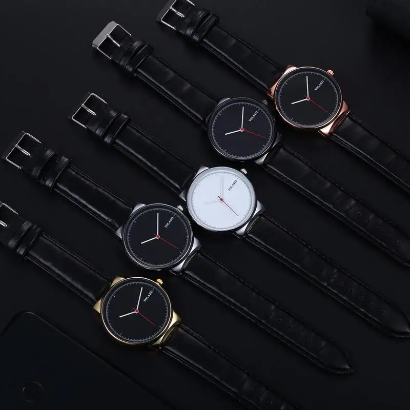

Top Brand Luxury Men watch Fashion Business Watches Men Leather Measuring Quartz Watch Business male wristwatch reloj hombre