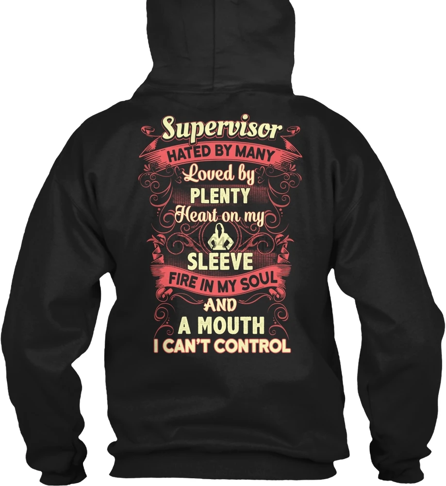 Мужская толстовка с капюшоном длинным рукавом Awesome superviser Shirt (19) женская уличная