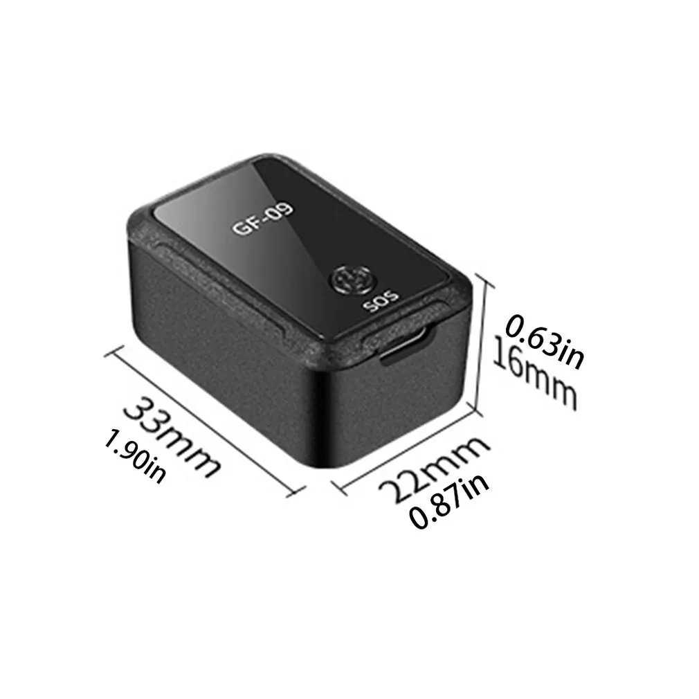 

New Gf-09 Mini Gps Tracker App Control Theft Protection Locator Magnetic Voice Recorder for Vehicle / Car / Person Location