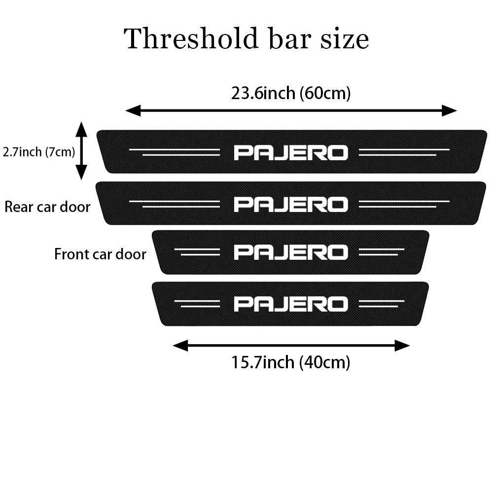 4 шт. для Mitsubishi Pajero 2 3 Sport 2011 2012 2013 2014 2015 2016 2017 2018 Накладка на порог автомобиля