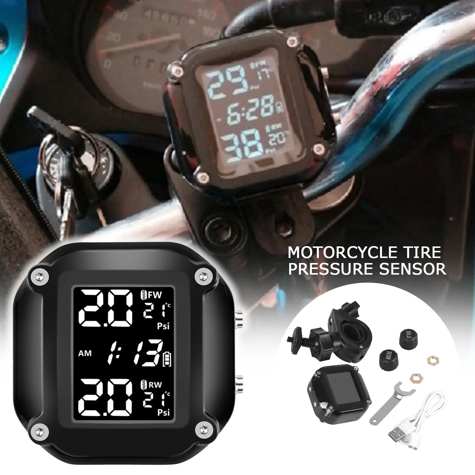 

Беспроводной датчик давления в шинах с ЖК-дисплеем, 5 В