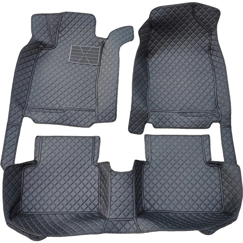 All black Водонепроницаемые кожаные автомобильные коврики для opel zafira tourer haval h9 volvo xc70 volvo s40 заказной коврик для ног автомобильный коврик автомобильные чехлы - Название цвета: All black