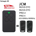 Дистанционное управление гаражом JCM TECH MUV2 MUV2-CYC MUV4 MUV4-CYC PRO2 PRO4 PRO 2 PRO 4 868MHz Roper 433Mhz командный непрерывный код гаража