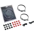 Комбинированный светильник полосы ARGB неоновые компьютер чехол украшение Светодиодная лента 5V 3PIN светильник заголовок и 400 мм х 2 шт.