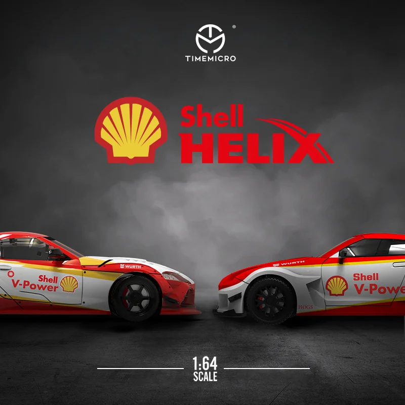 Заправочная Станция Time Micro TM 1:64 GTR SUPRA Shell аксессуары для кукол сцена Коллекционная