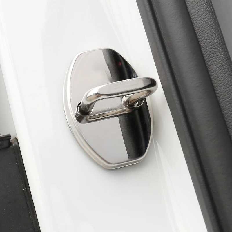 

4PCS Door Lock Cover Case Stainless Steel for Audi A3 A1 A4 B7 B8 B9 A6 C6 C7 C8 A7 Q3 Q5 Q7 S3 S5 Decor Goods Car Accessories