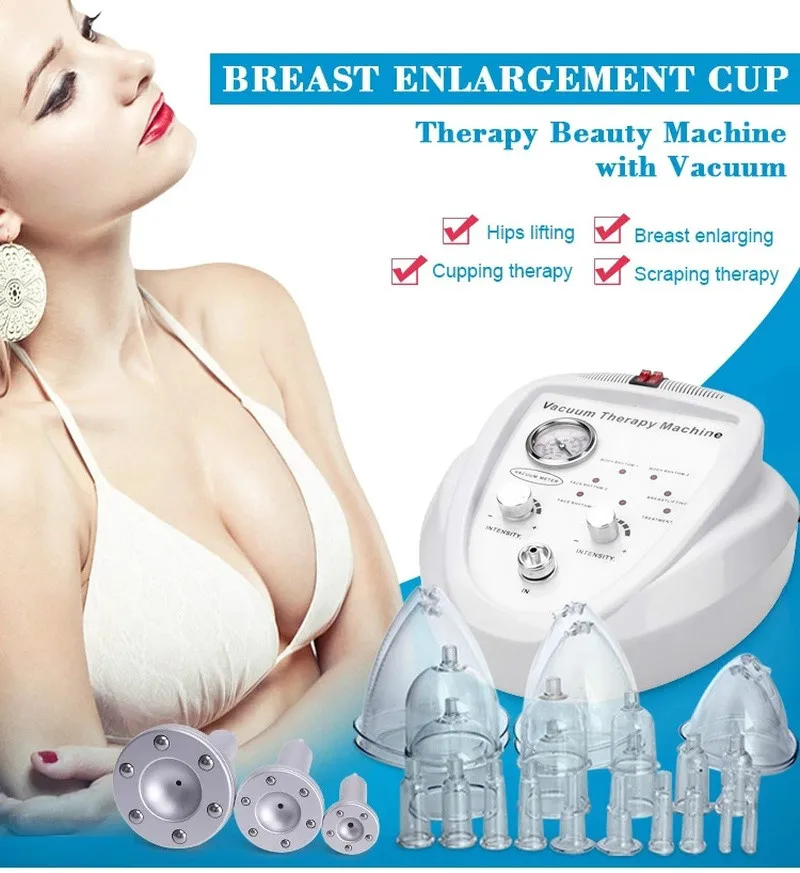 

2020 New Listing Vacuum Enlargement Pump Lifting Breast Enhancer Massager Bust Cup Body Shaping Beauty Machine