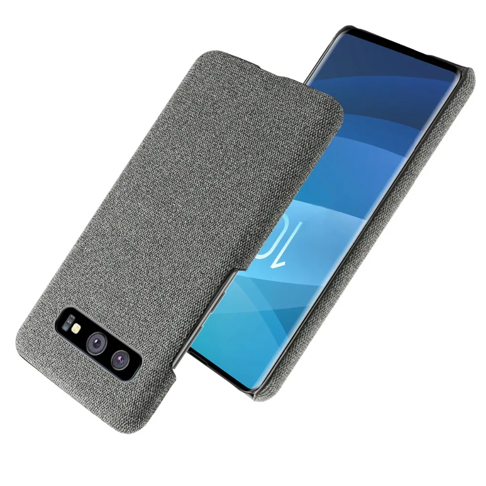 Для Samsung Galaxy S10 Plus S10E 5G Тонкий чехол из ткани с защитой от царапин жесткий для S20 |