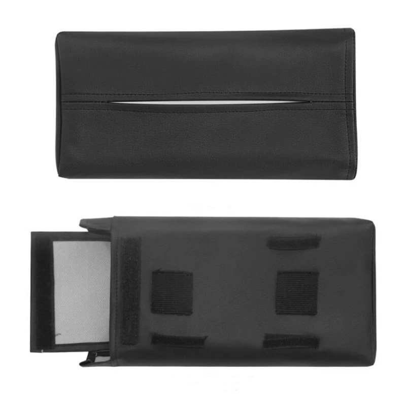 

PU Leather Car Tissue Box Car Sun Visor Tissue Box Holder Auto Interior Storage Decoration Car Accessories Scatole Di Tessuto