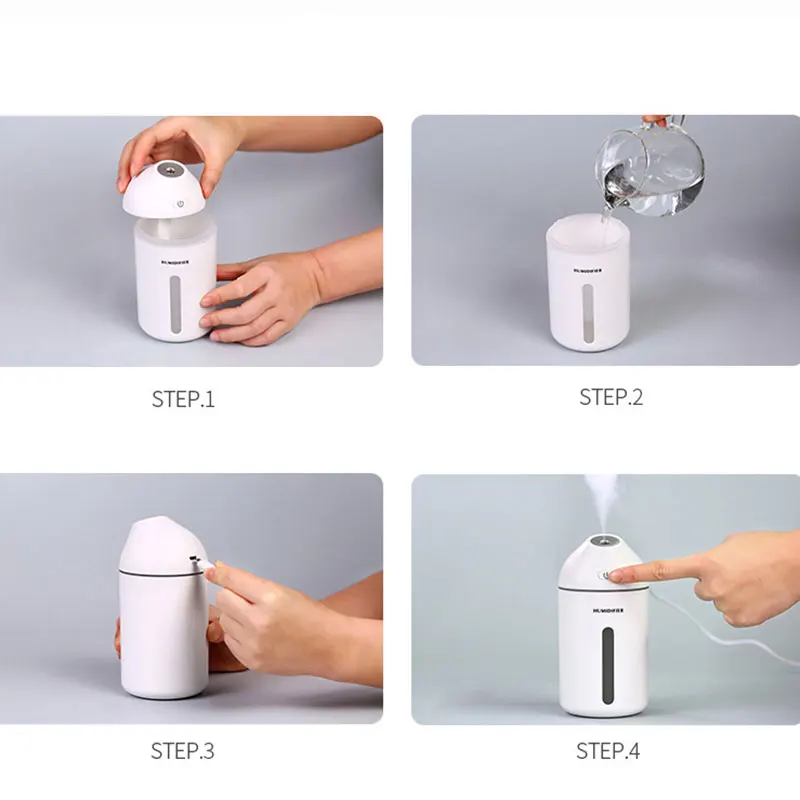 

New Cute Pet Bottle Humidifier Household Desktop Portable Cute Pet Air Humidifier Cartoon USB Water Replenishing Instrument