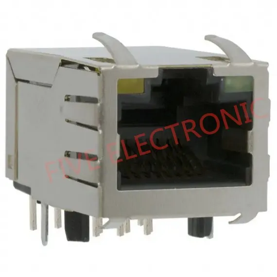 1 порт разъема RJ45 Magjack J1012F21 сквозное отверстие 10/100 Base TX AutoMDIX J1012F21CNL|Соединители| |
