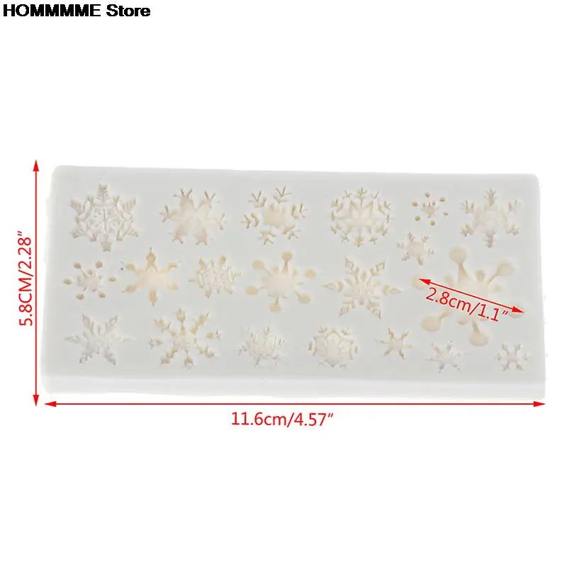 Chocolate Cake Mold Christmas Snowflake Pattern Silicone Baking Non-stick And Heat-resistant Kitchen Handmade Tools | Дом и сад