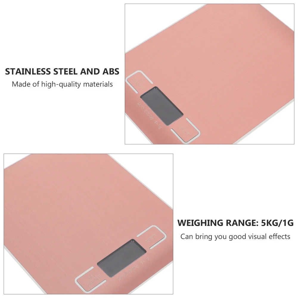 

1PC Stainless Steel Pastry Scale Electronic Kitchen Scale Baking Scale (5kg/1g)
