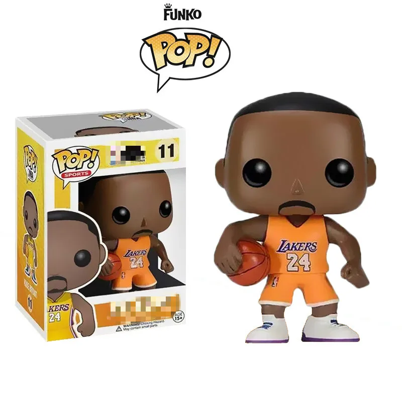 Kobe-Yellow-11 FUNKO POP Basketball star James-Kobe-Stephen Curry-Kyrie Irving-John Wall-Action Figure Коллекционная модель игрушки для фанатов - Цвет: Kobe-Yellow-11