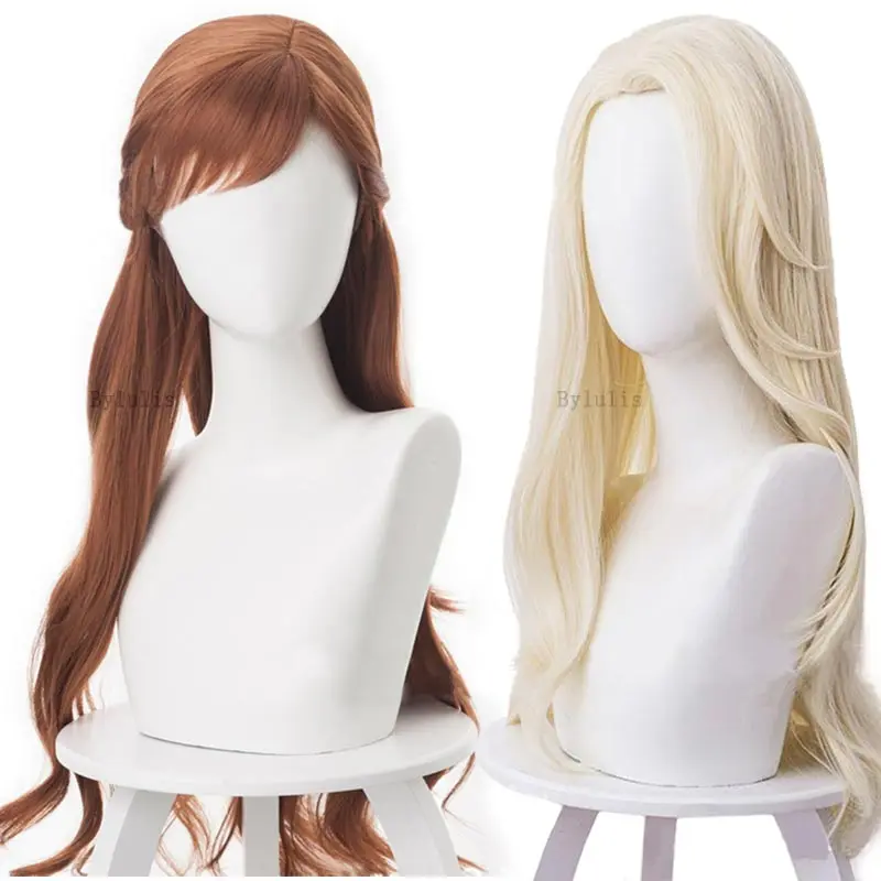 Платье принцессы Эльза волосы Анны для Маскарадного костюма в стиле аниме Анна и