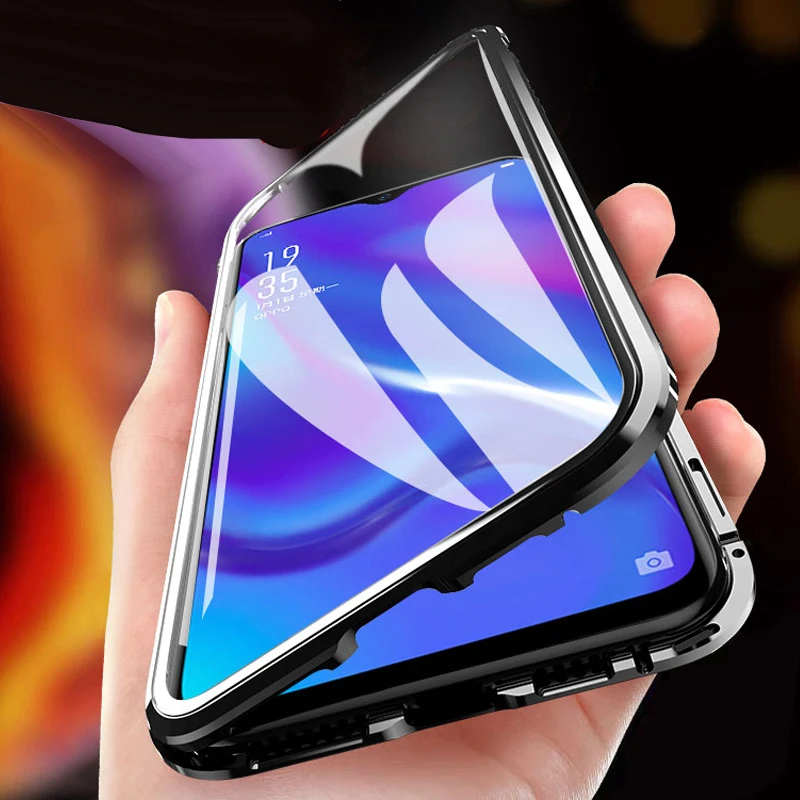 Двусторонний Магнитный чехол для Redmi 9 Prime полное покрытие Power переднее и заднее