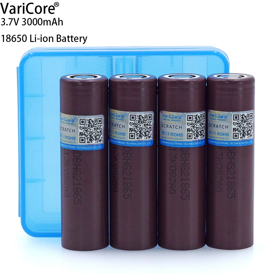VariCore новый оригинальный HG2 18650 3 7 V 3000 мА/ч литий Батарея разрядки 20A выделенный