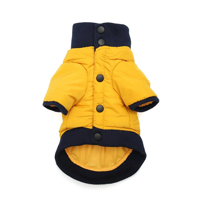 Зимняя одежда для собак очень теплая куртка щенков плотное хлопковое пальто с