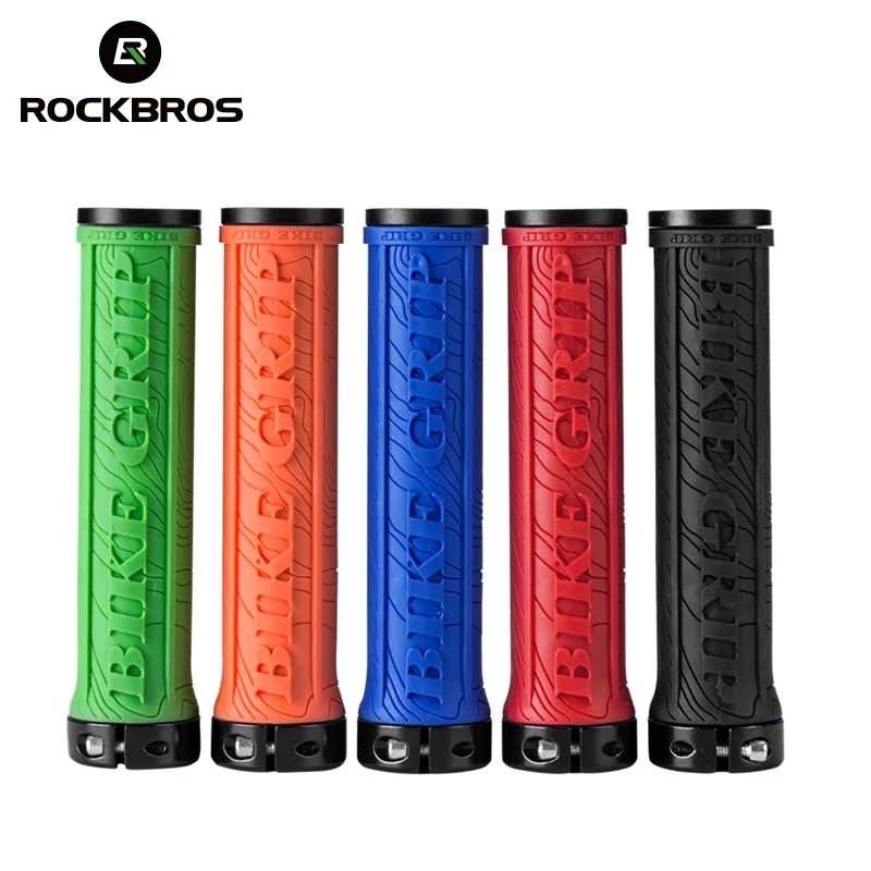 ROCKBROS TPR резиновые велосипедные ручки Mtb мягкие 3D антизамок скольжения на ручке